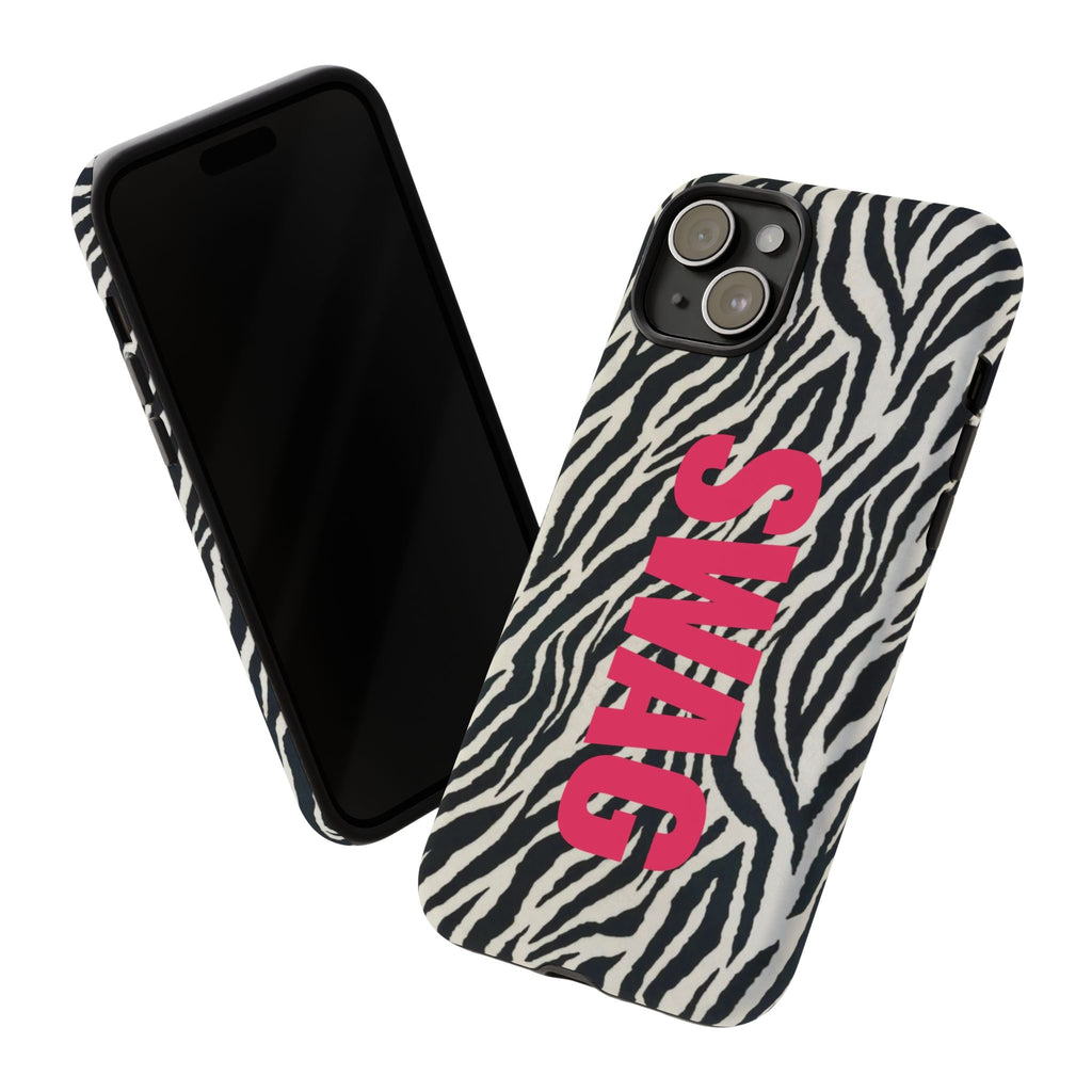 'SWAG' Zebra Print Tough Case
