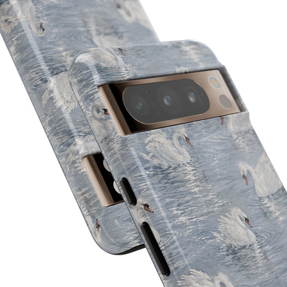 Swan Pattern Tough Case