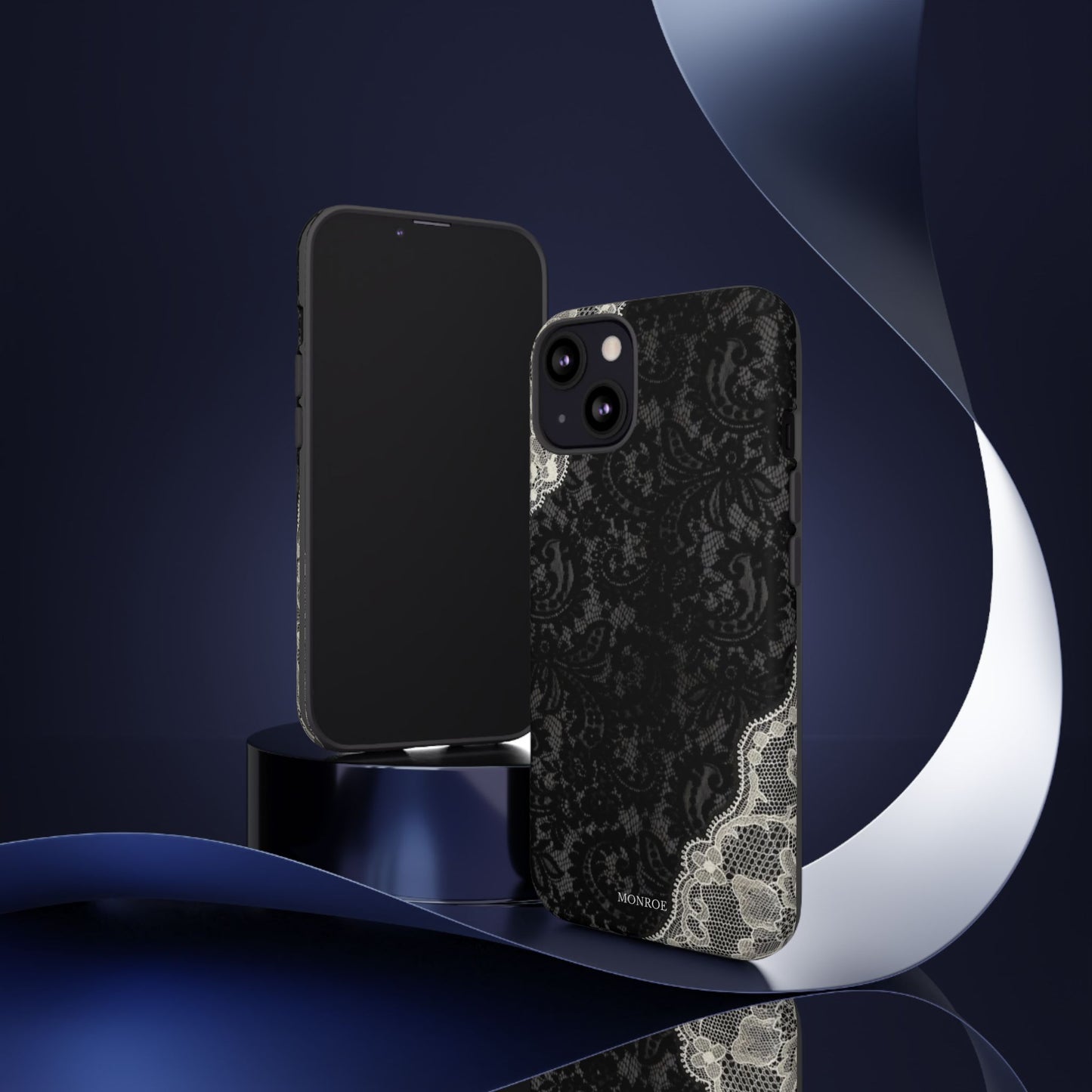 Black & White Edged Tough Case