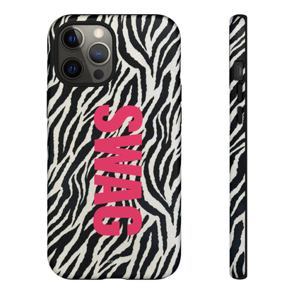 Zebra Print  "SWAG" Tough Case
