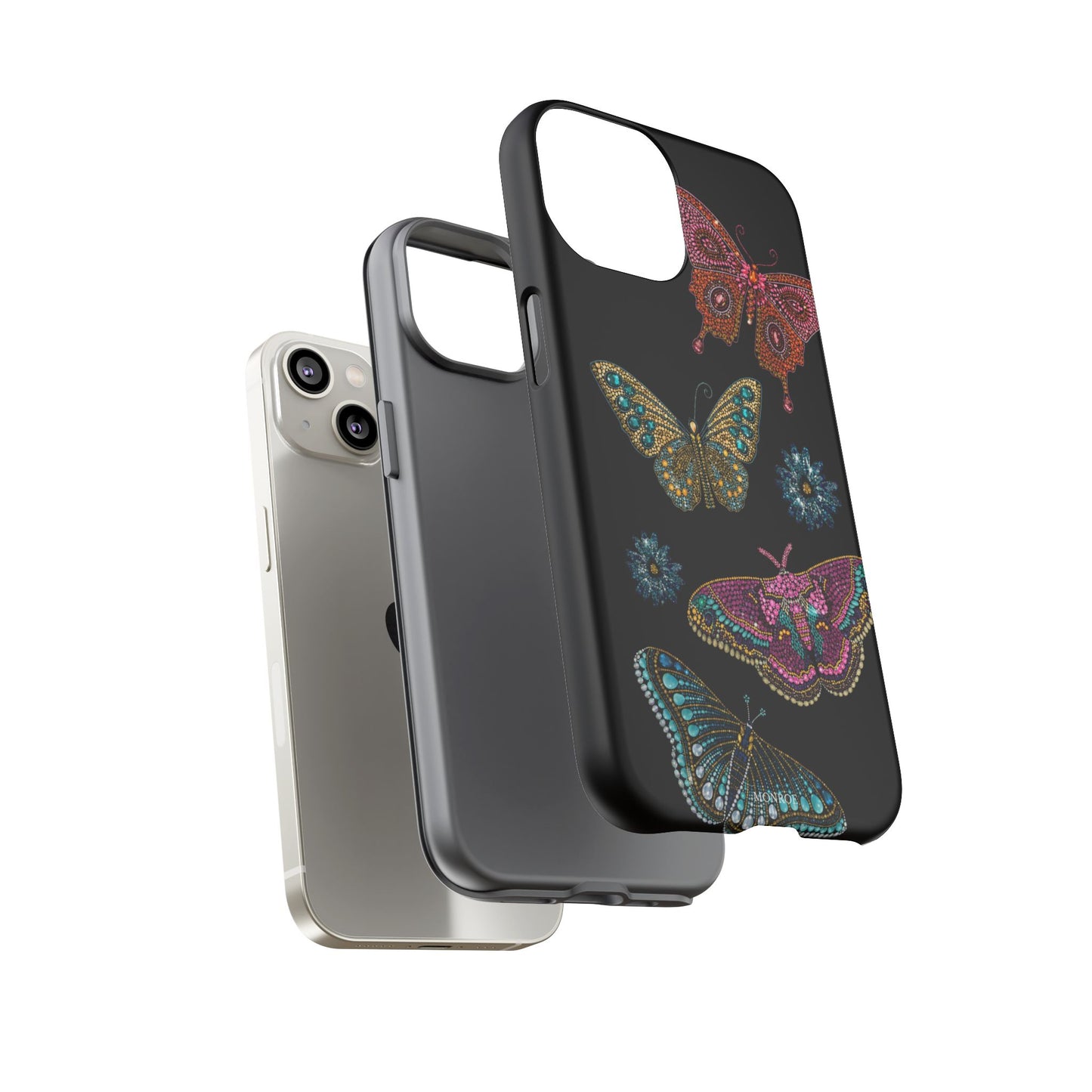 Butterfly Beaded Tough Case