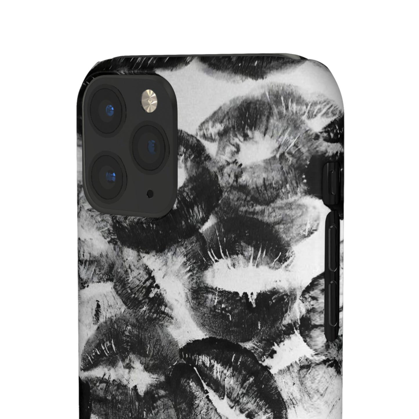 Black & White Kiss Print Case