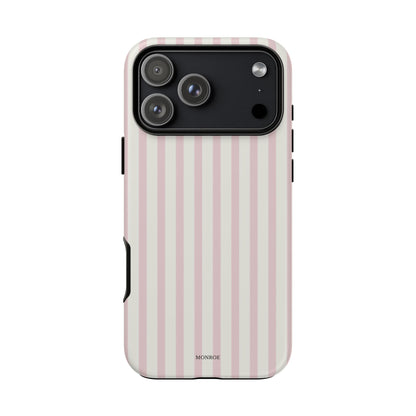 Light Pink Stripe Tough Phone Case