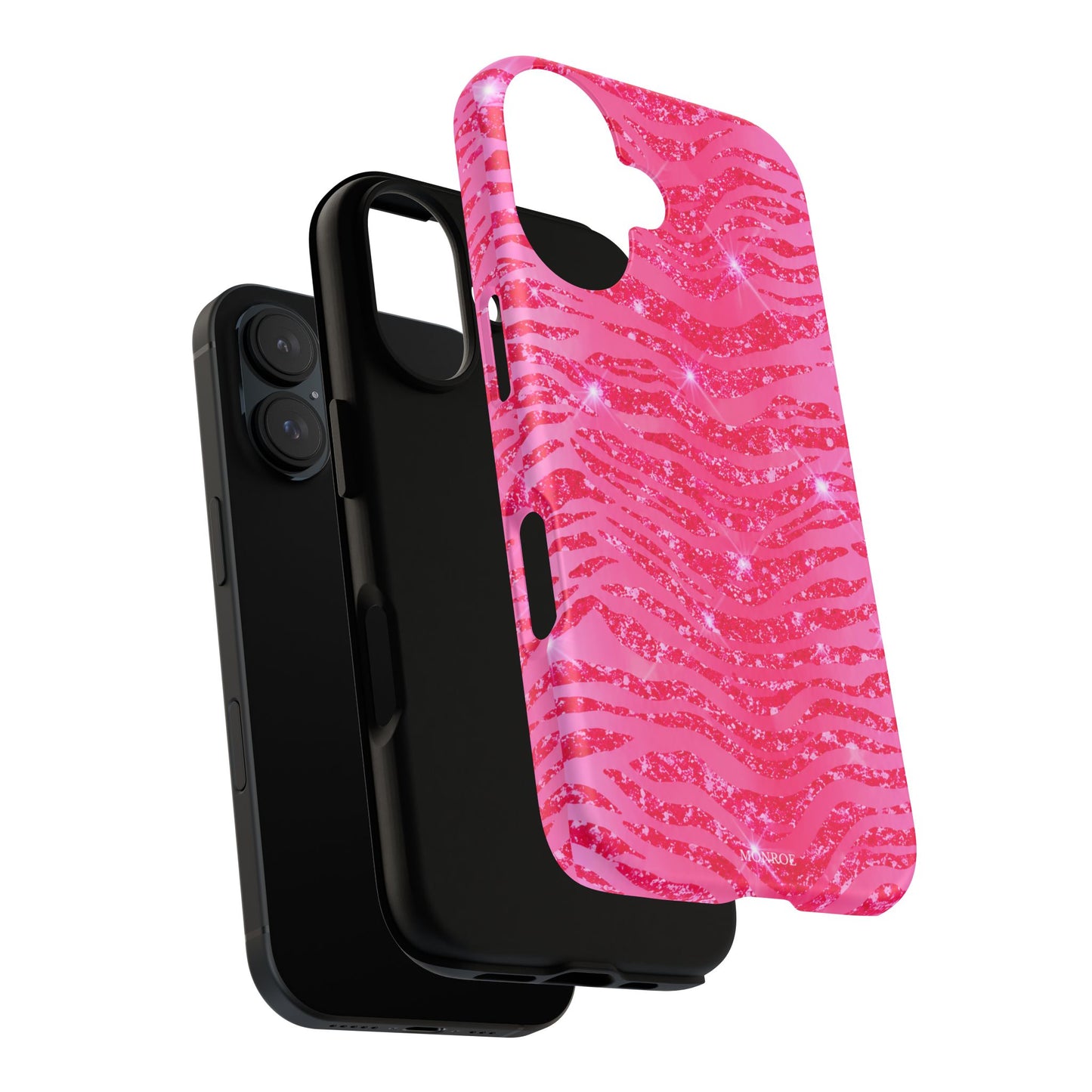 Pink Glitter Zebra Tough Case