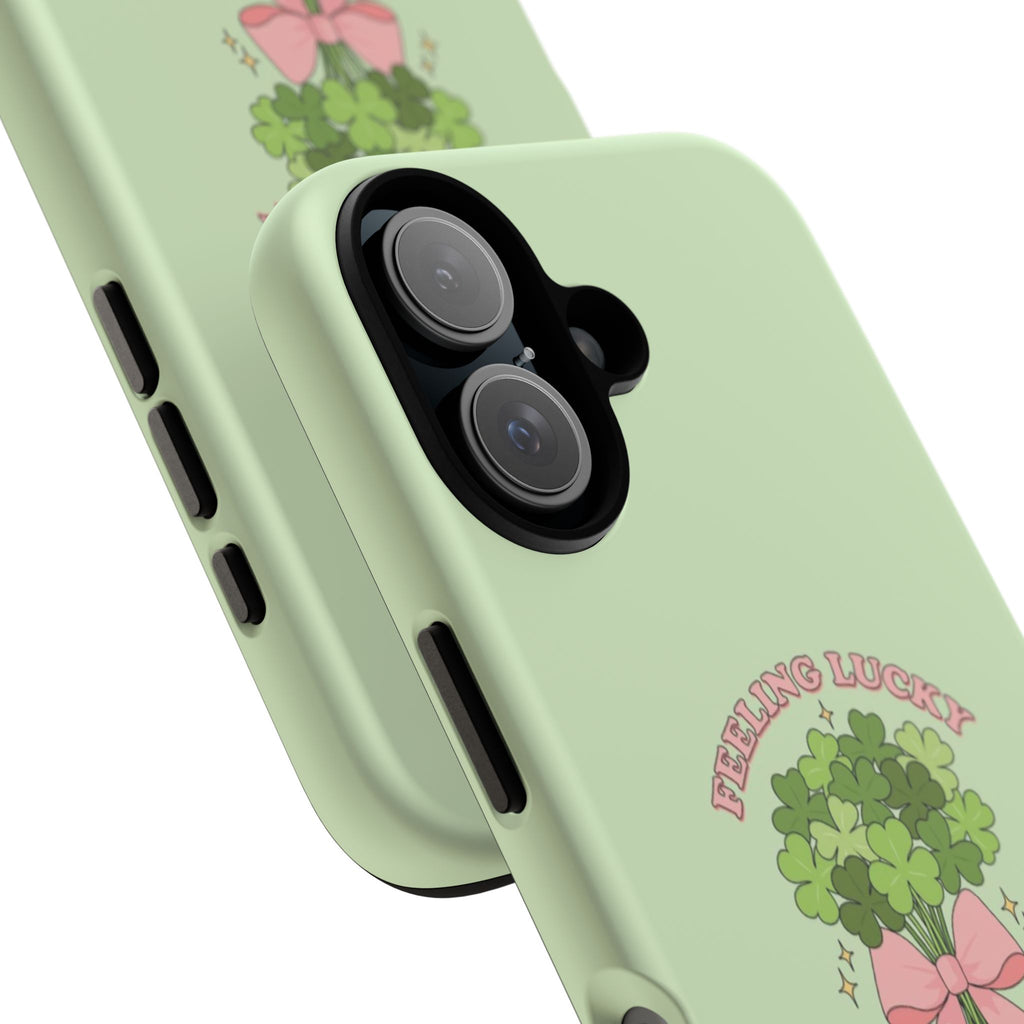 ‘Feeling Lucky' Clover Bouquet Tough Phone Case