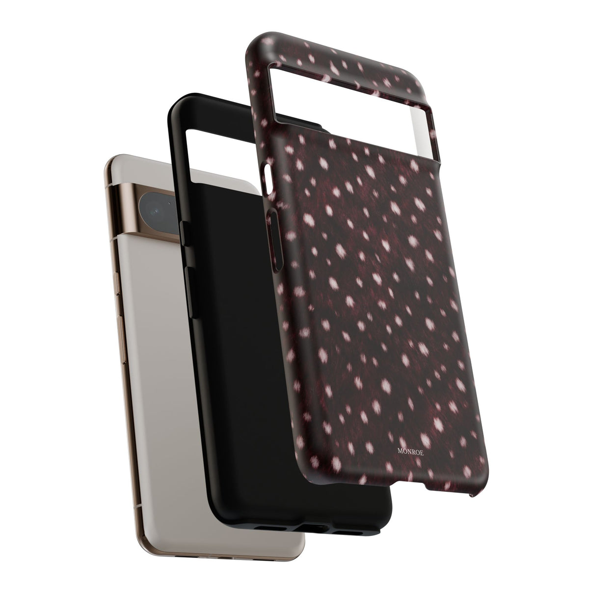 Burgundy Spotted Fur Tough Case