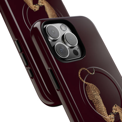 Burgundy Leopard Duo MagSafe Case