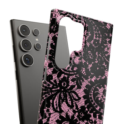 Pink Lace Pattern Case