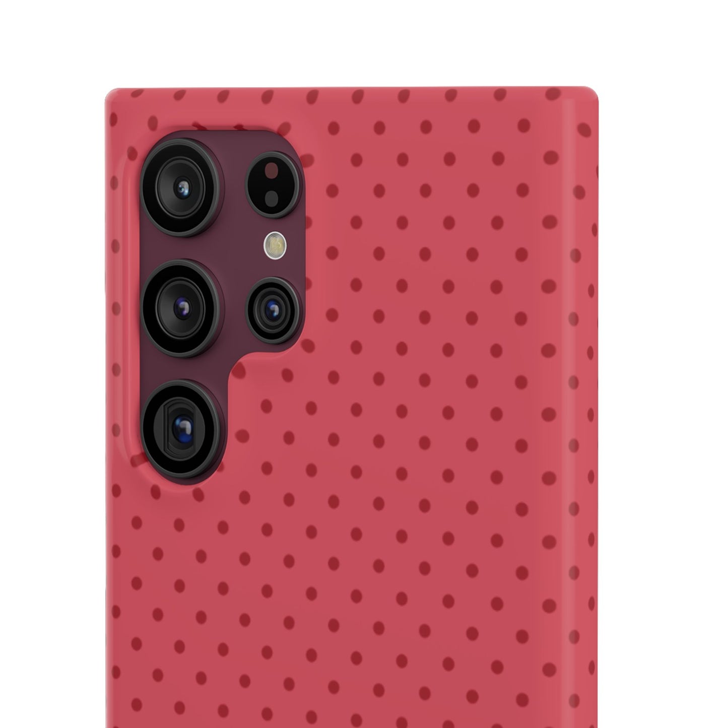 Coral Polka Dot Snap Phone Case
