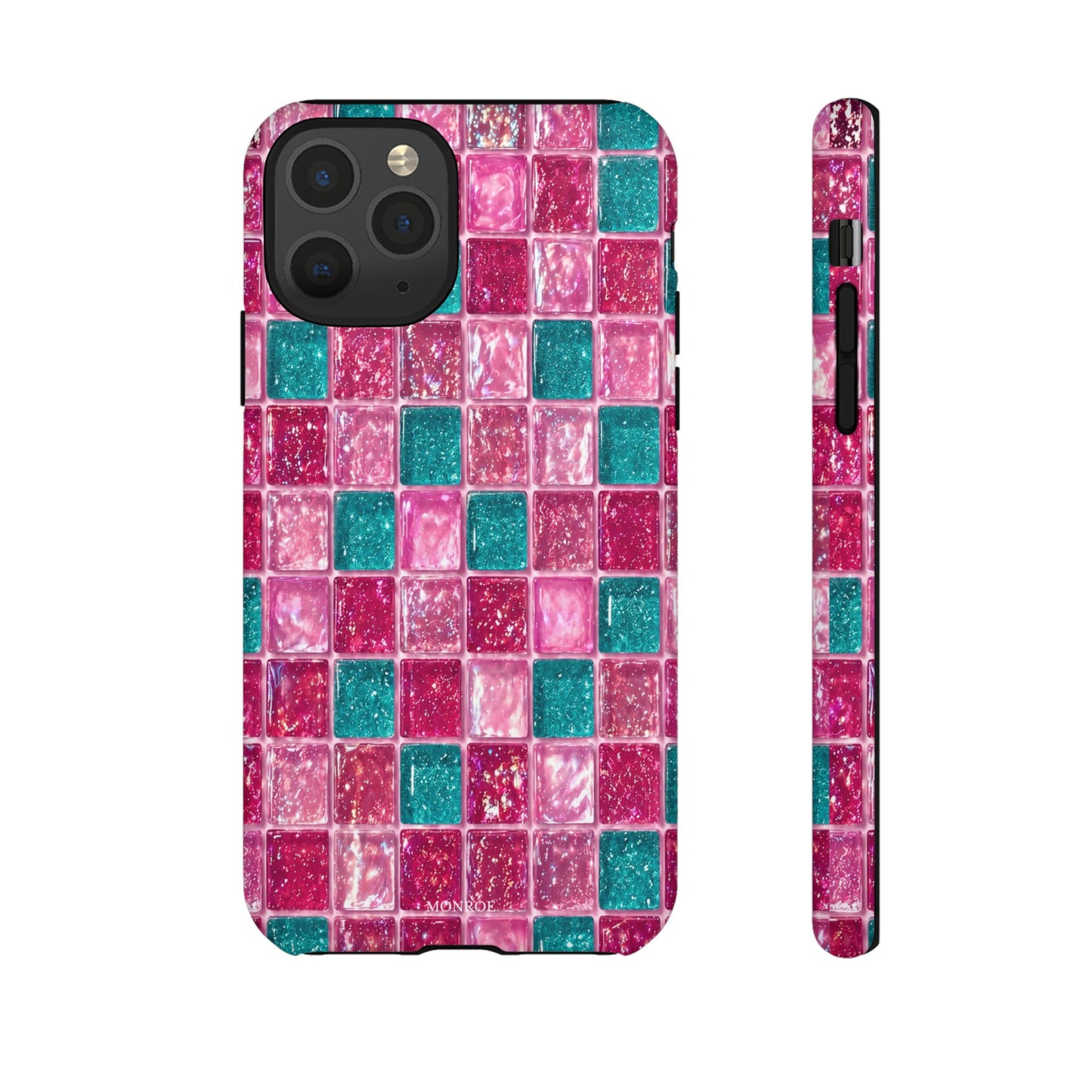 Pink Teal Mosaic Tough Case
