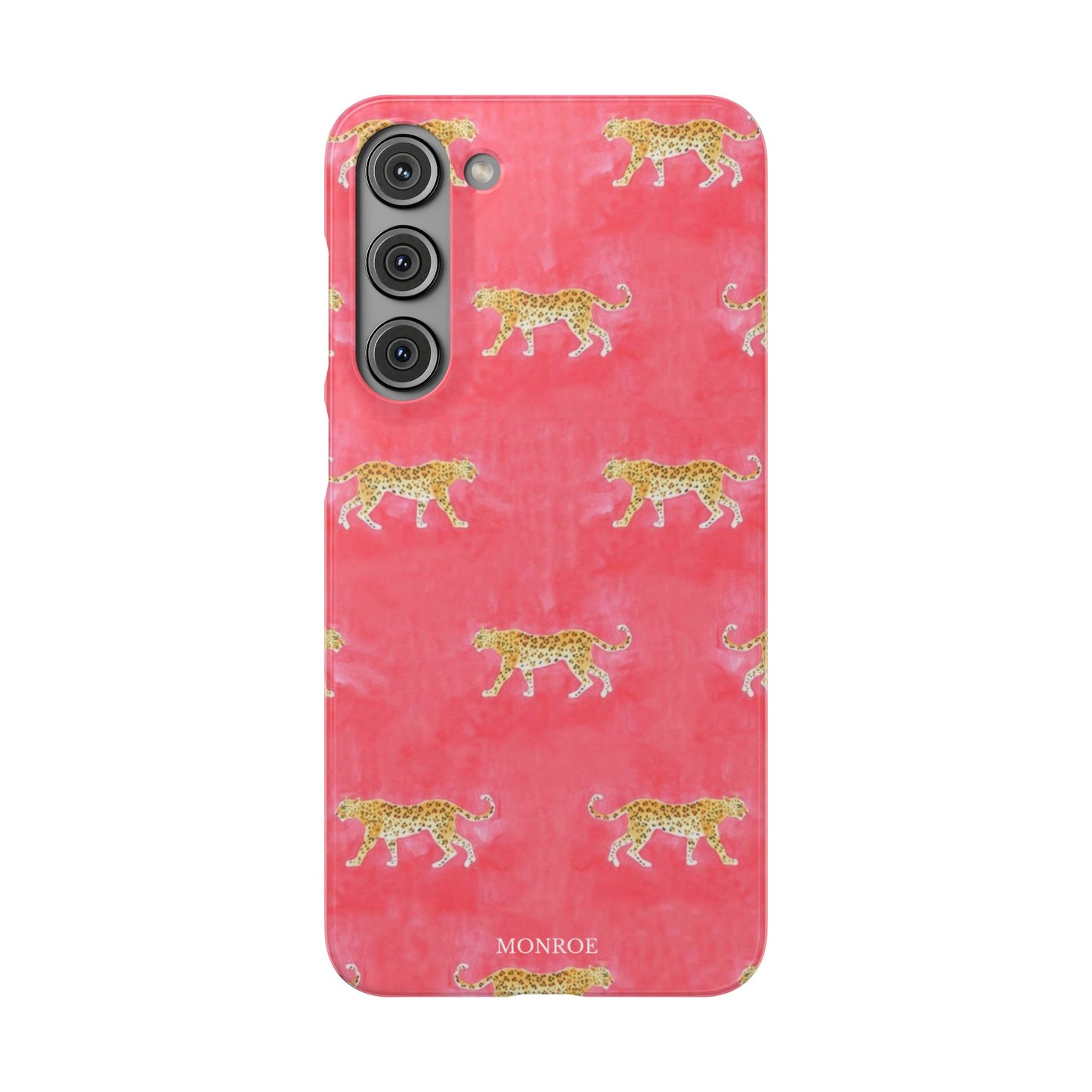 Pink Watercolor Leopard Case