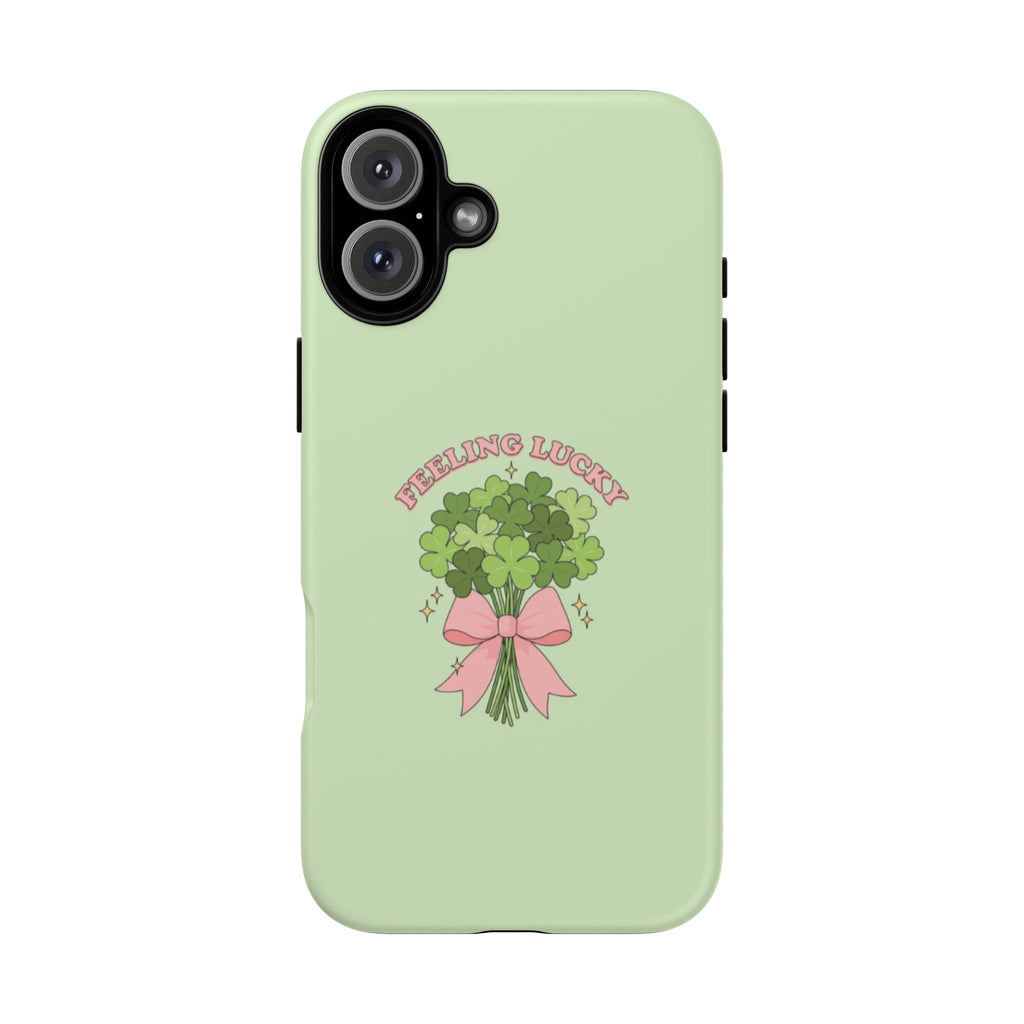 ‘Feeling Lucky' Clover Bouquet Tough Phone Case