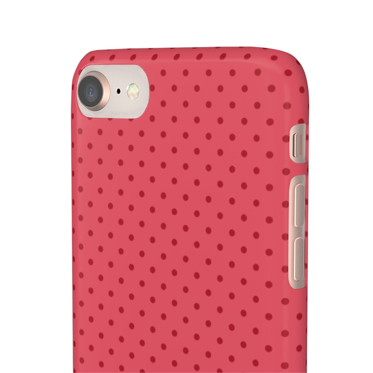 Coral Polka Dot Snap Phone Case
