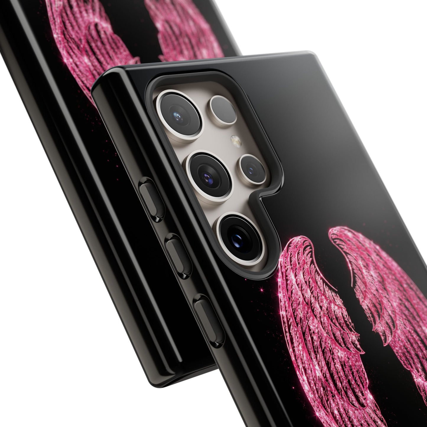 Pink Glitter Angel Tough Case