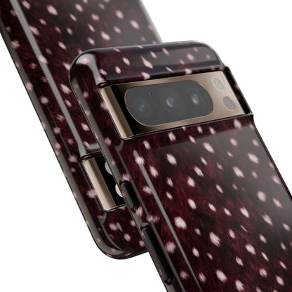 Burgundy Spotted Fur Tough Case