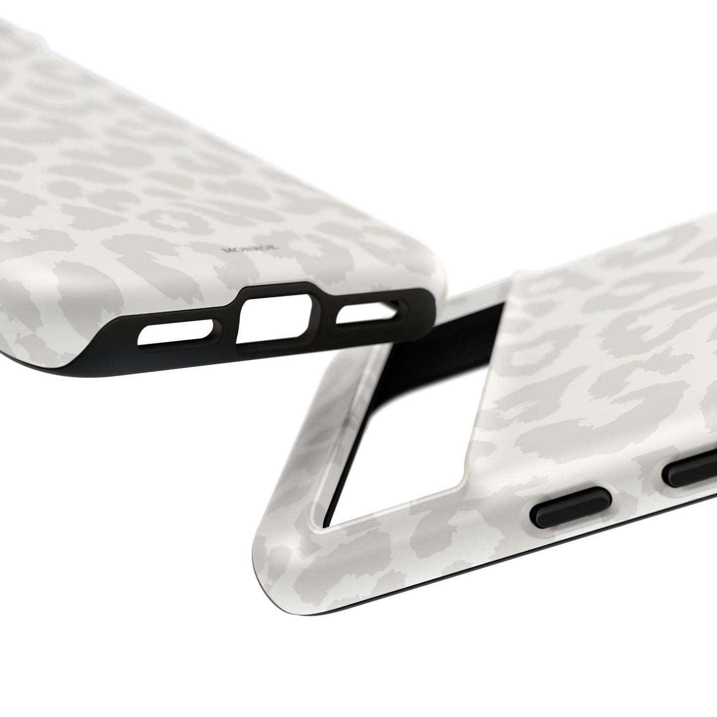 White Leopard Print Tough Case