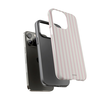 Light Pink Stripe Tough Phone Case