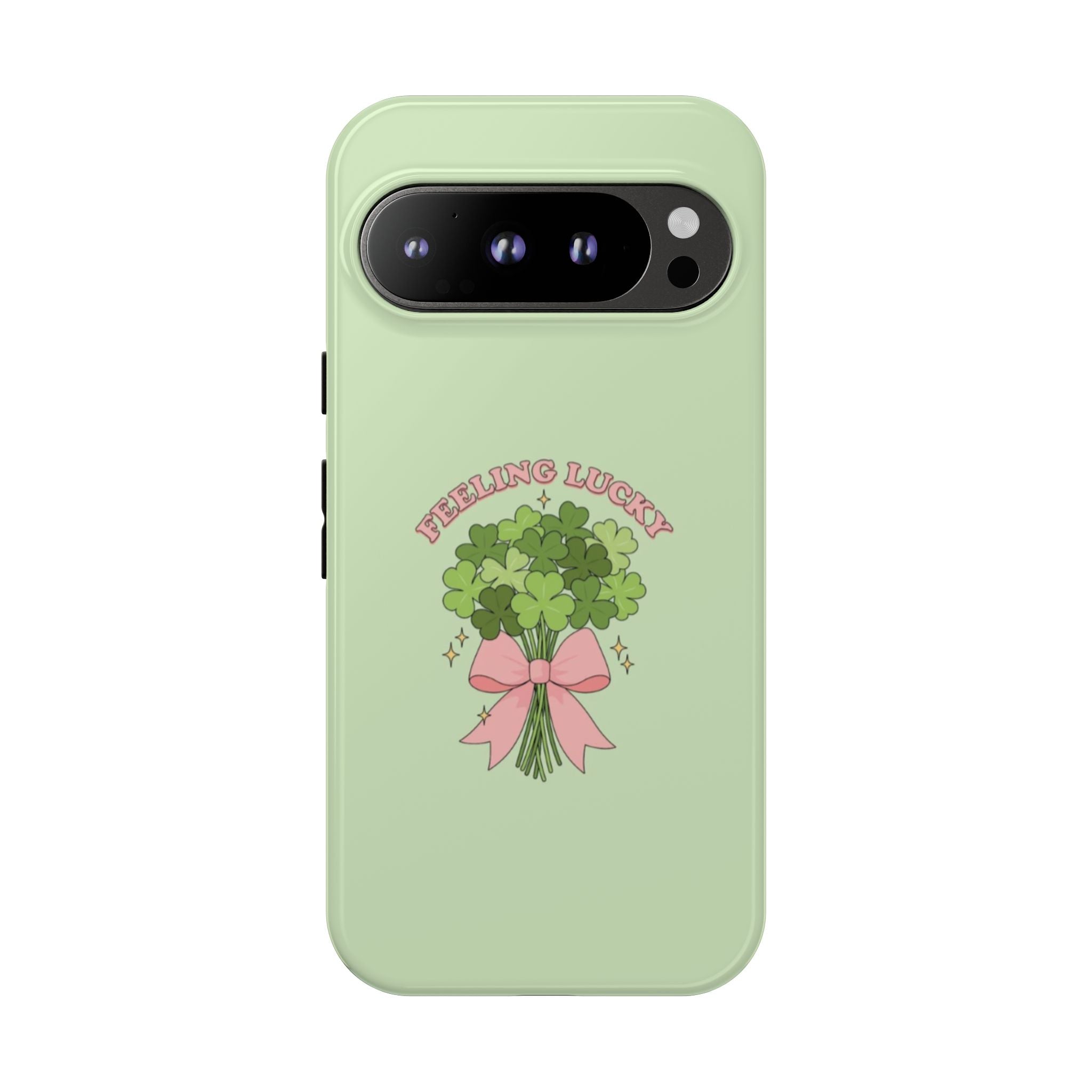 ‘Feeling Lucky' Clover Bouquet Tough Phone Case