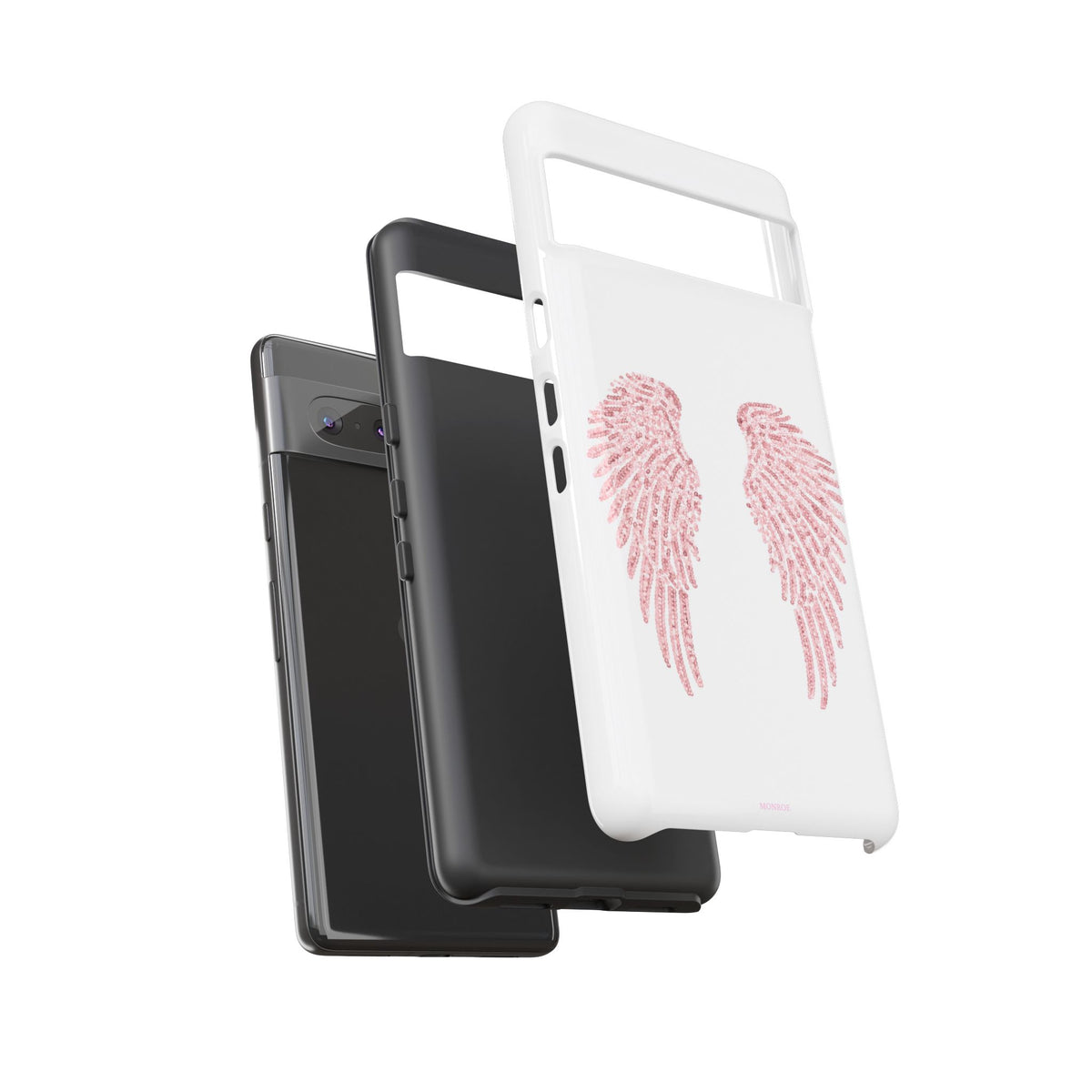 White & Pink Wings Tough Case