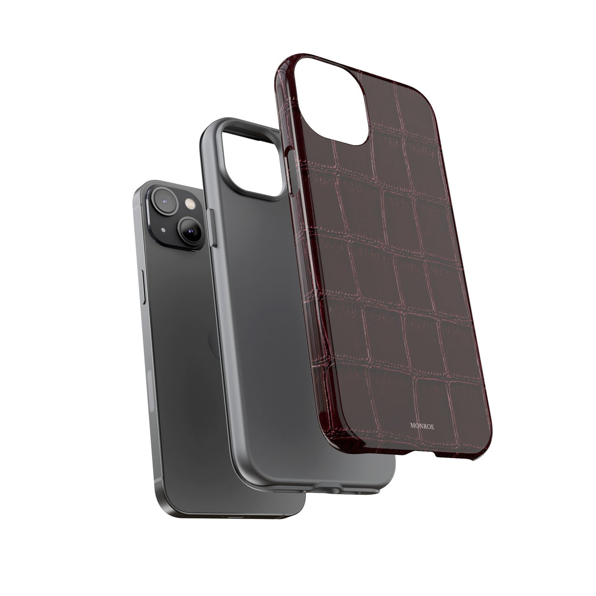Burgundy Croc Tough Case