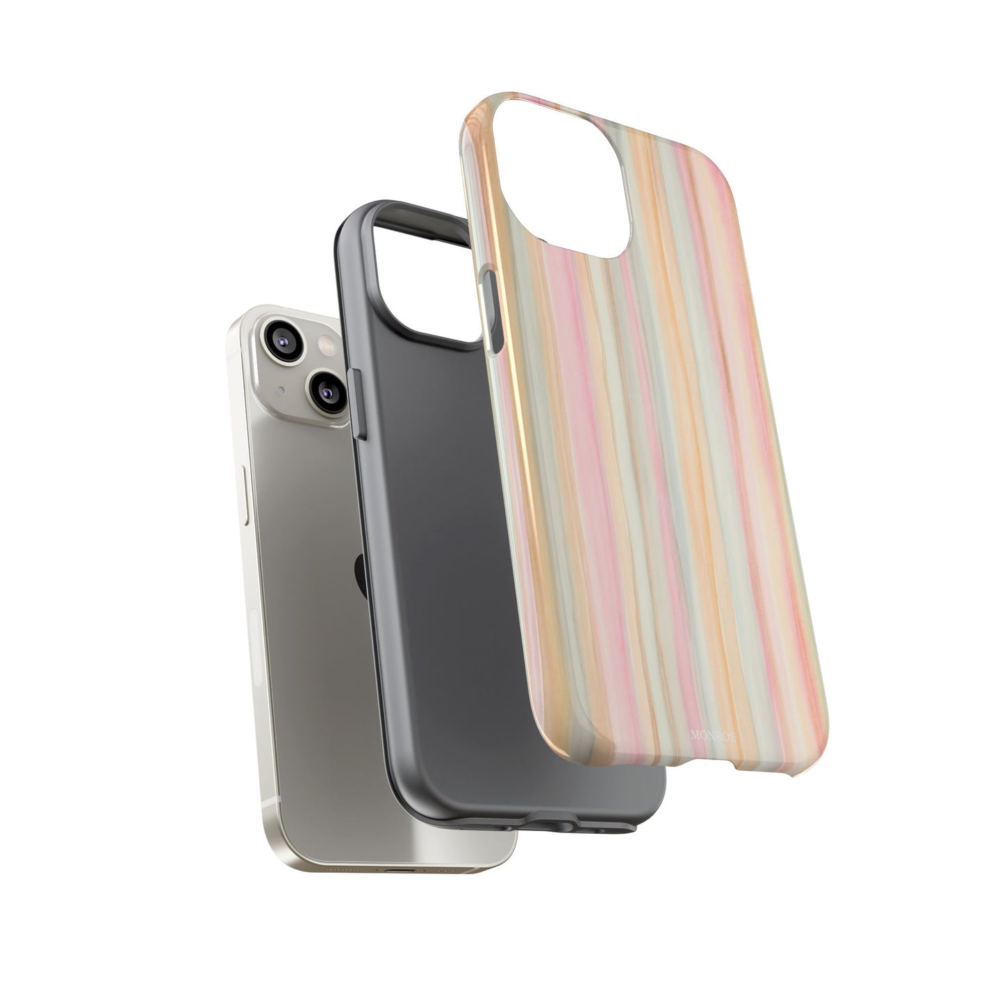 Pastel Watercolor Stripe Tough Case