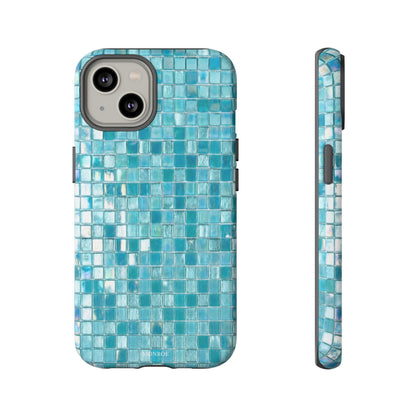 Hot Blue Mosaic Tile Tough Case