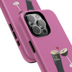 Pint & Wine Glass (Pink) Tough Case
