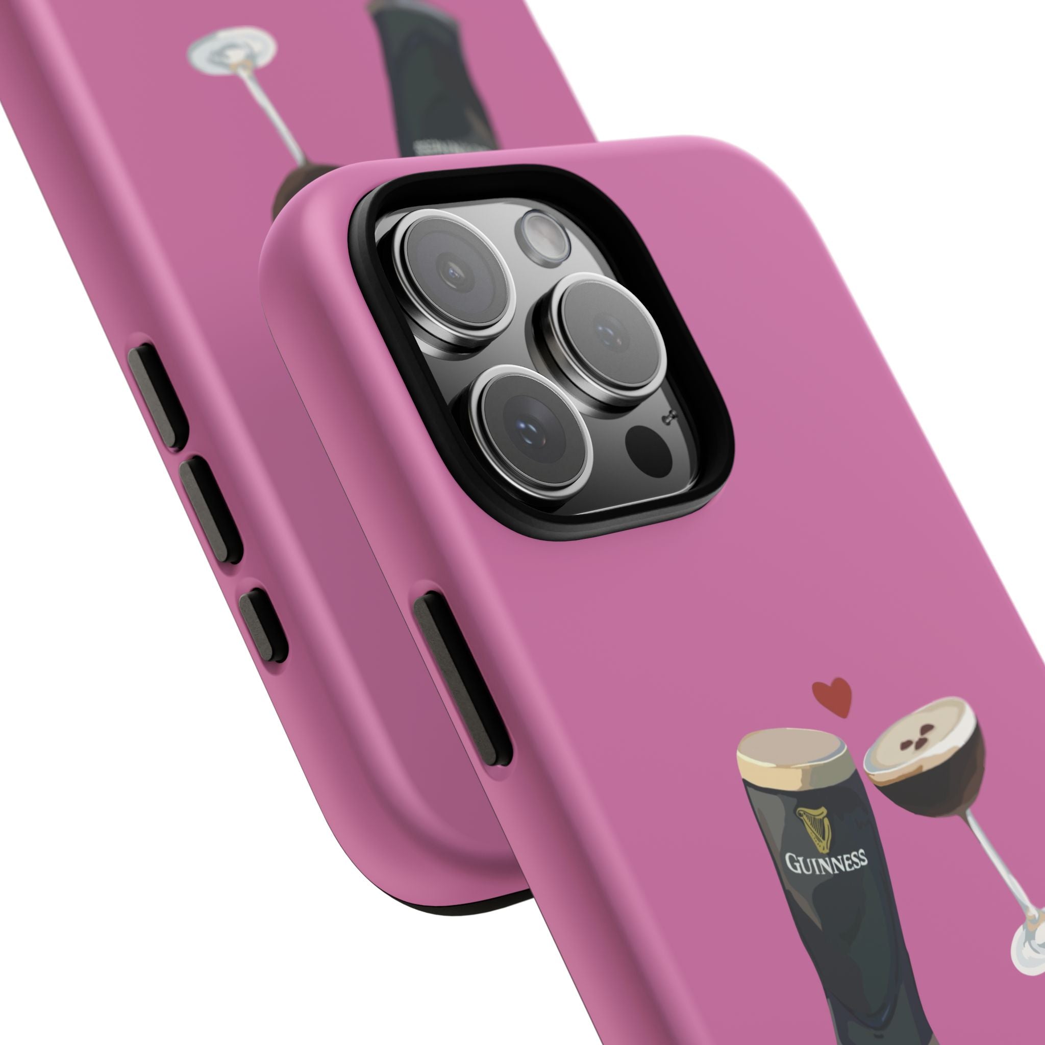 Pint & Wine Glass (Pink) Tough Case