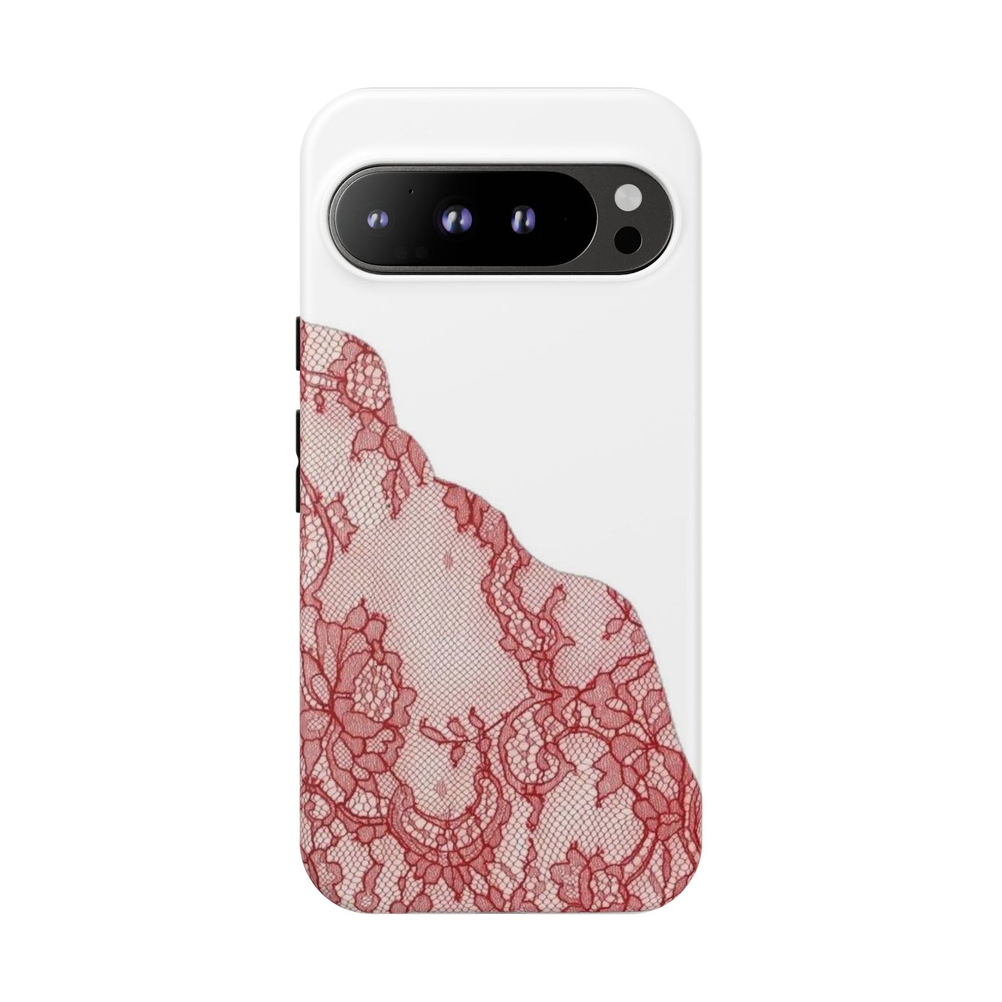 Red Lace Edge Tough Phone Case