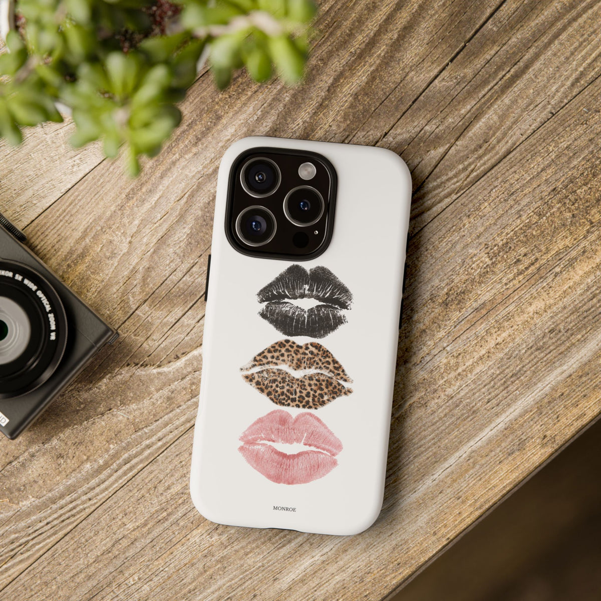 Leopard Glam Lip Tough Case