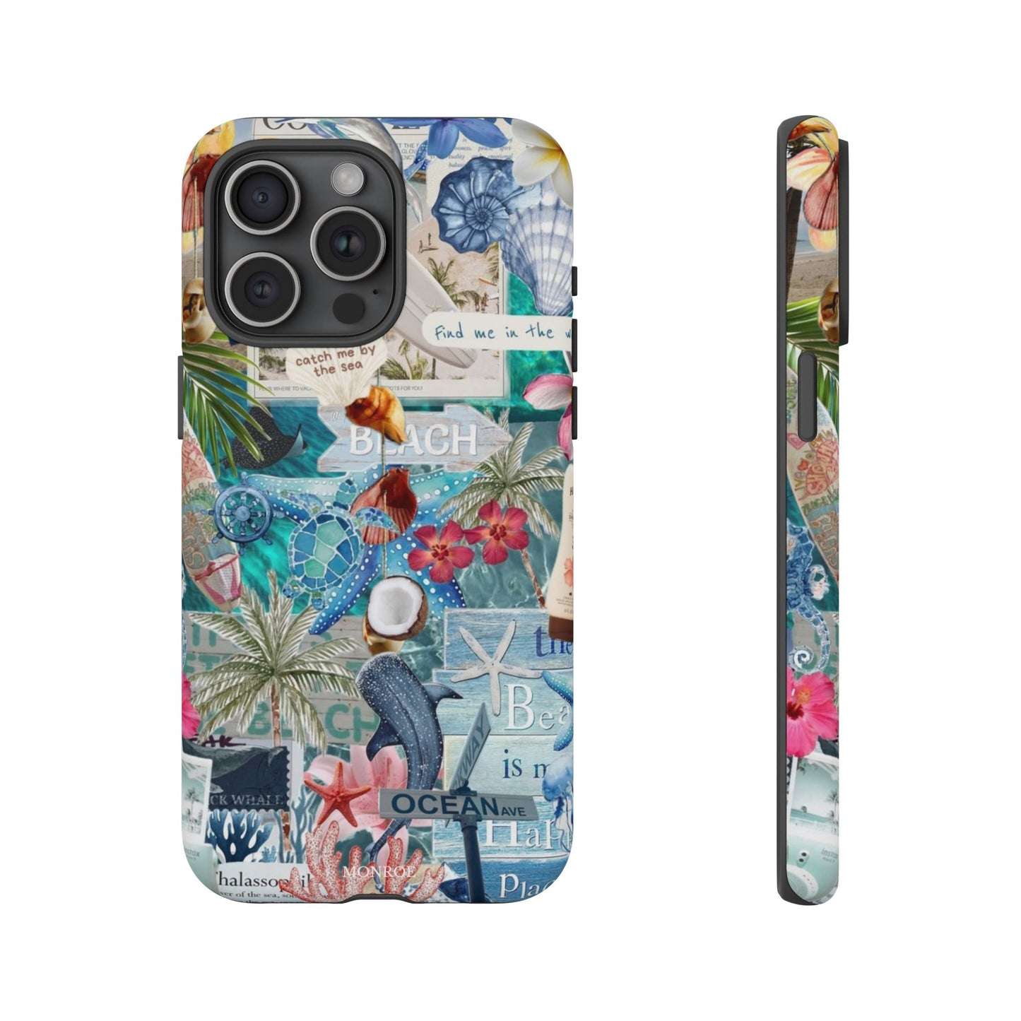 Tropical Beach Collage Tough Case