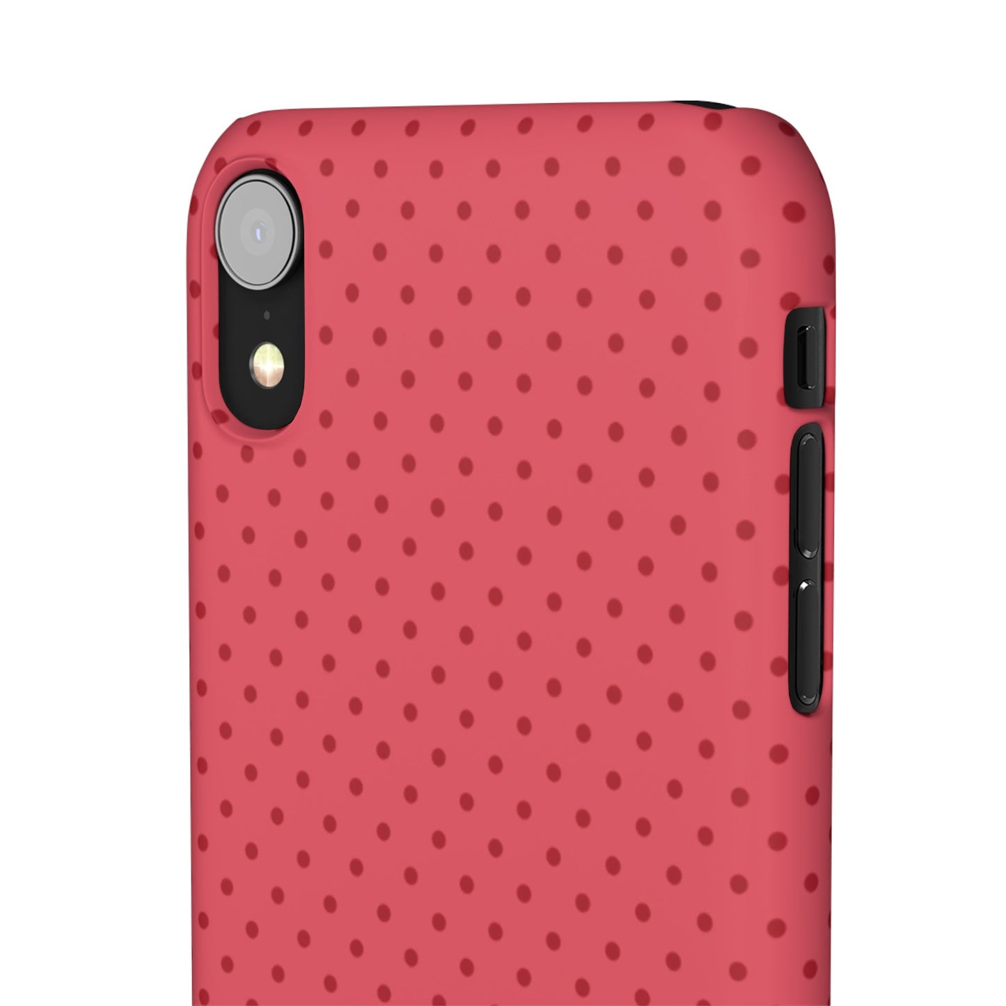 Coral Polka Dot Snap Phone Case
