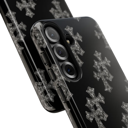 Black Crystal Cross Tough Case