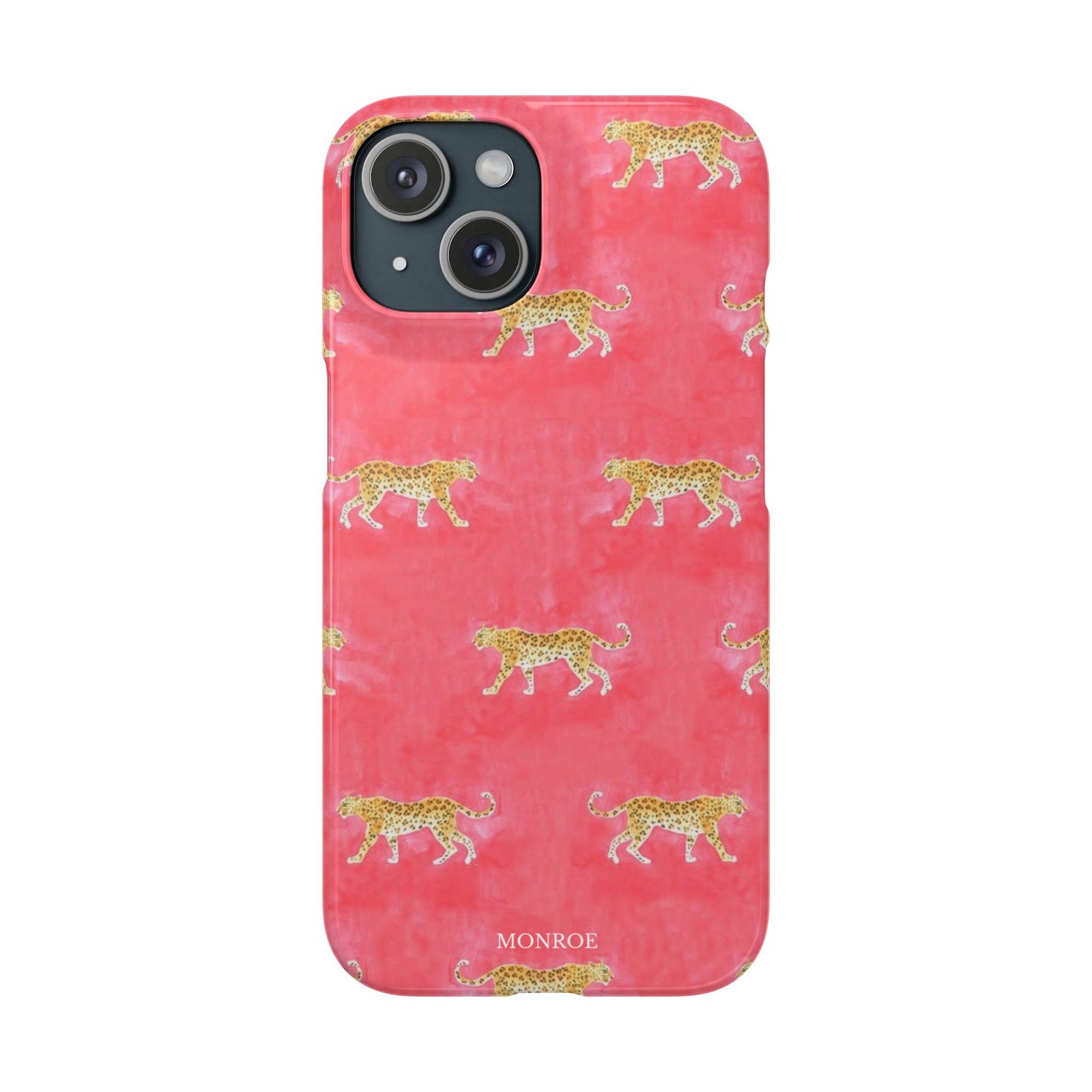 Pink Watercolor Leopard Case