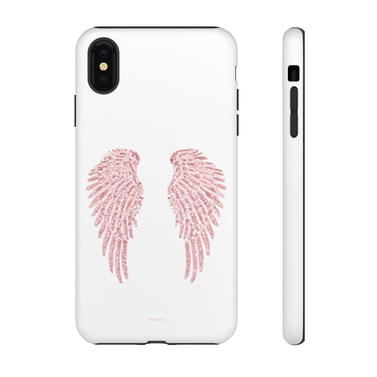 White & Pink Wings Tough Case
