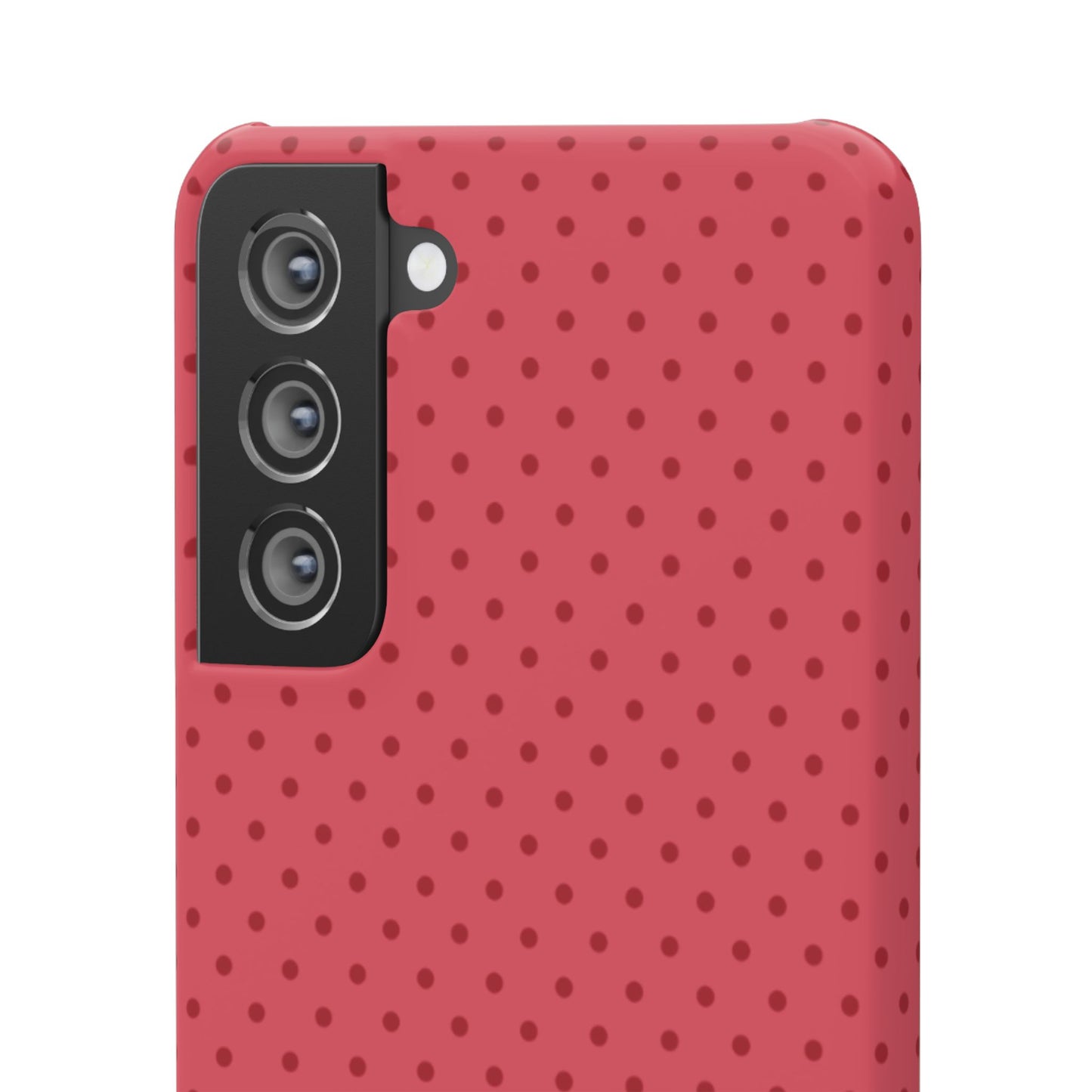 Coral Polka Dot Snap Phone Case