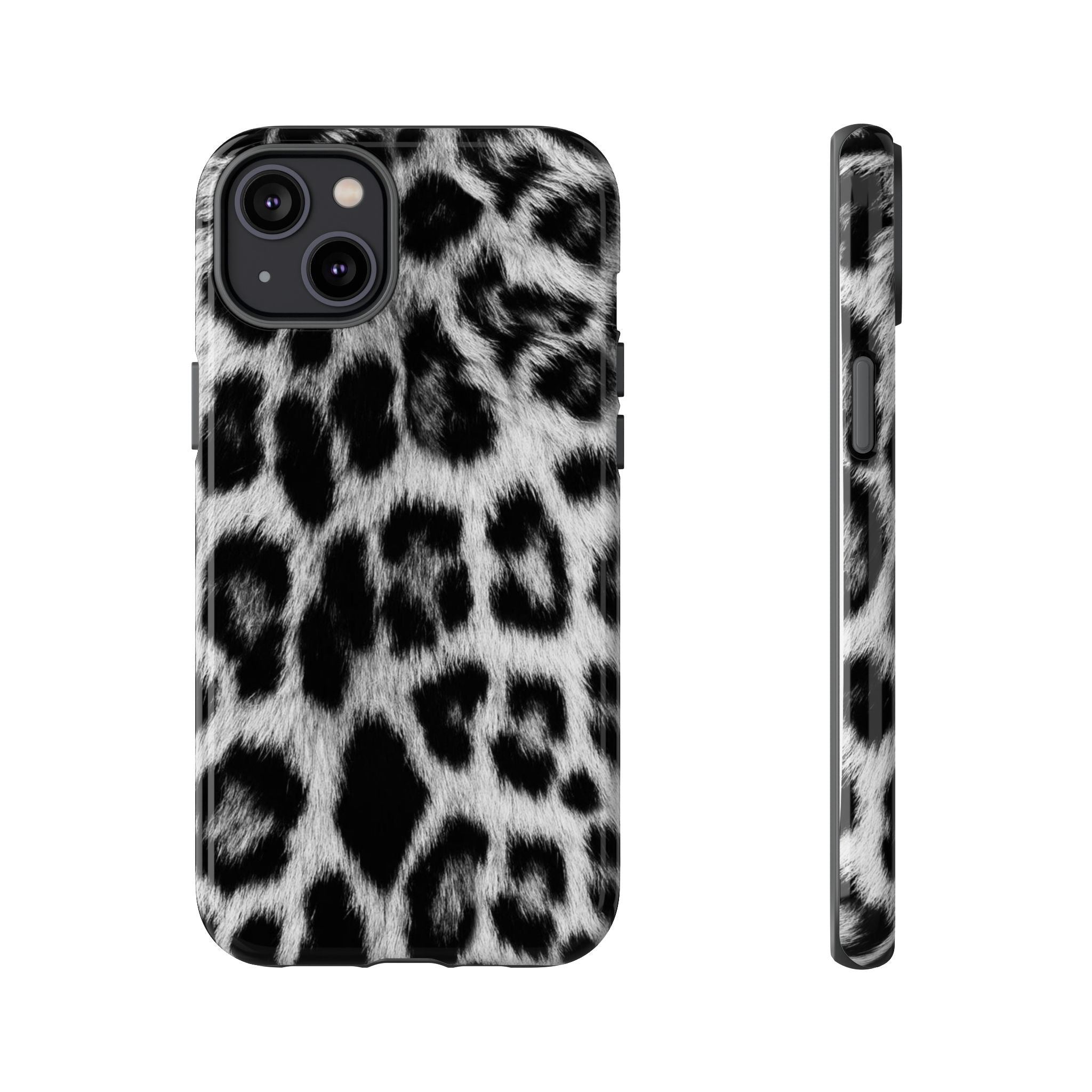 B&W Leopard Phone Case