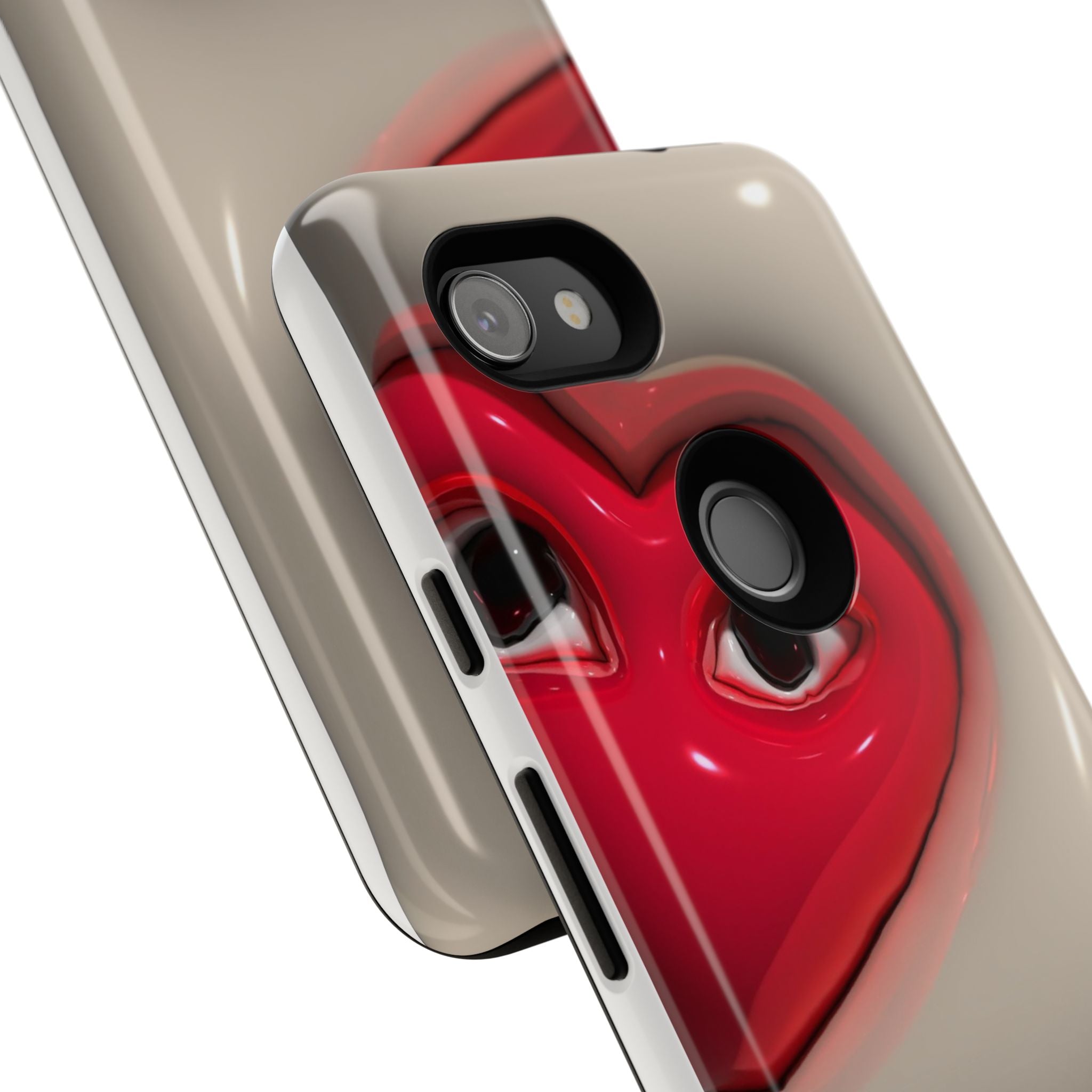3D Hearts Phone Case