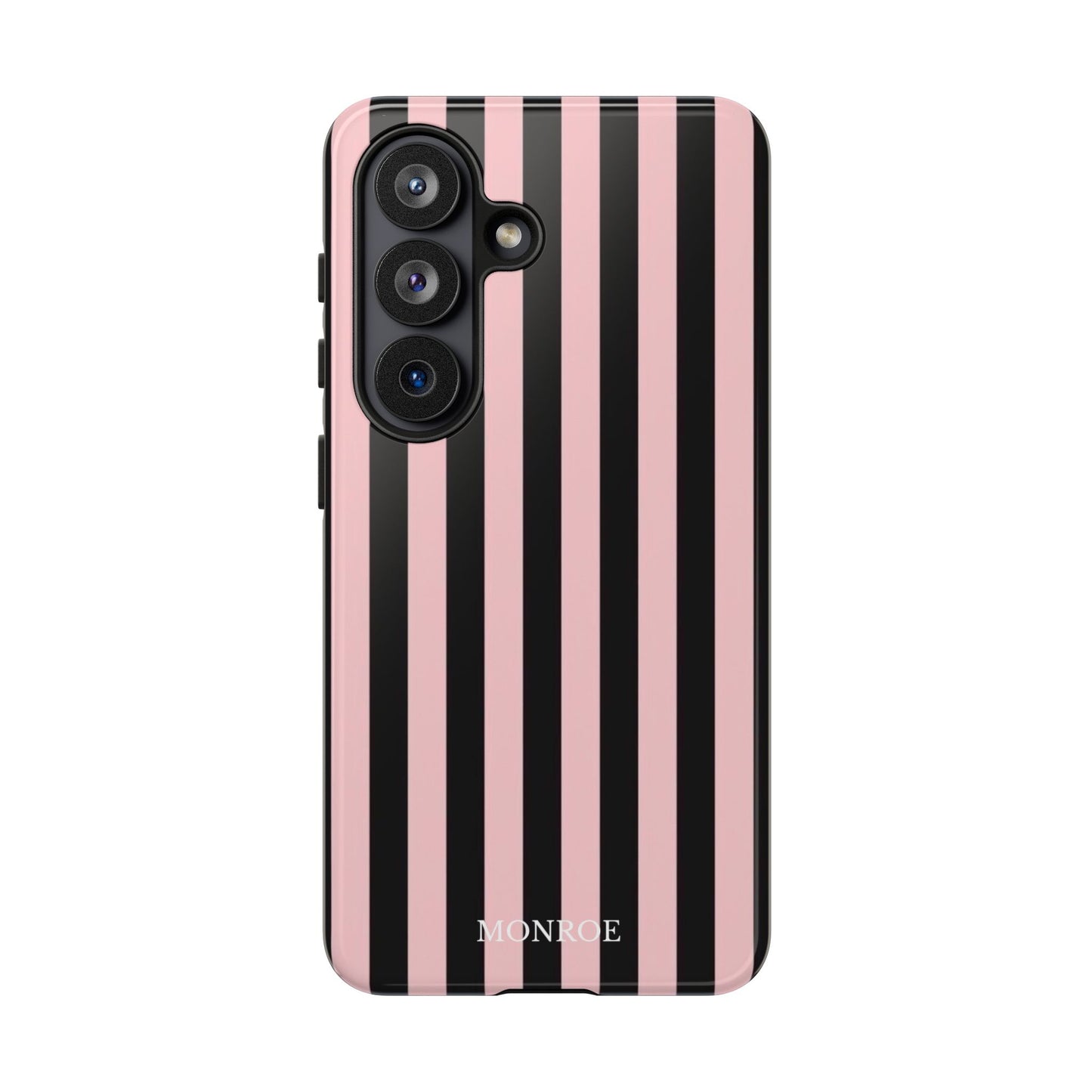 Striped Pink & Black Tough Case