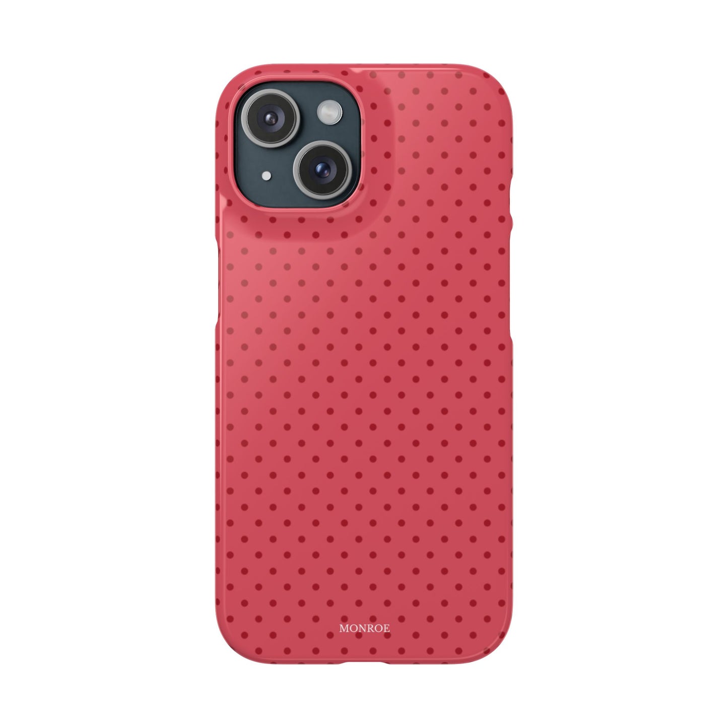 Coral Polka Dot Snap Phone Case