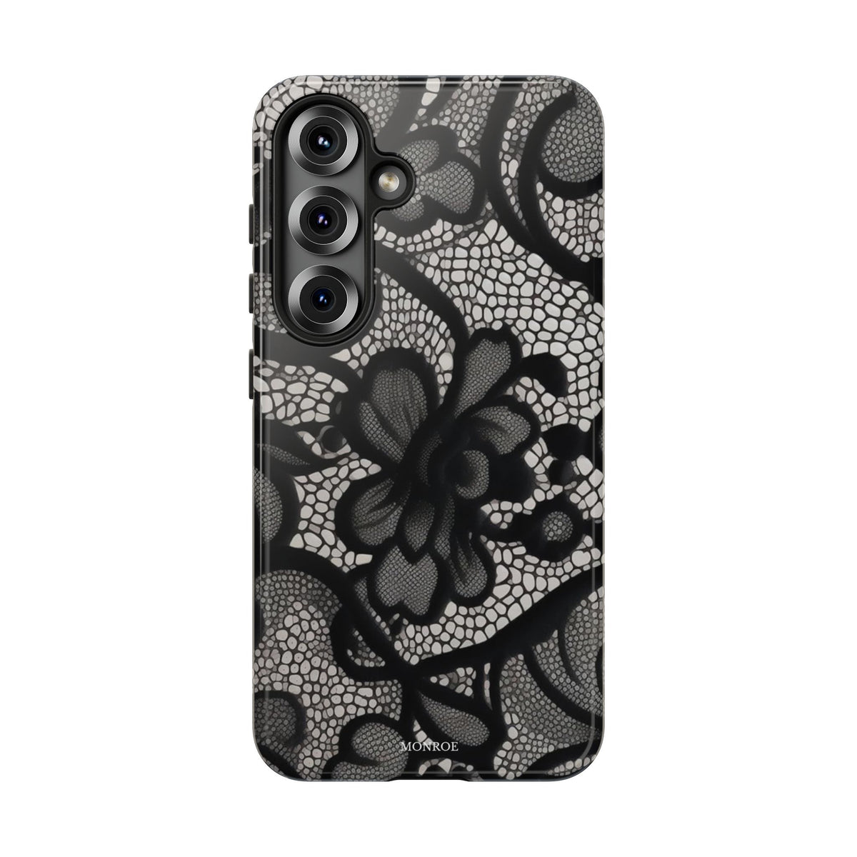 Black Vintage Lace Tough Case