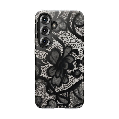 Black Vintage Lace Tough Case