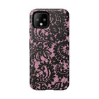 Pink Lace Pattern Tough Phone Case