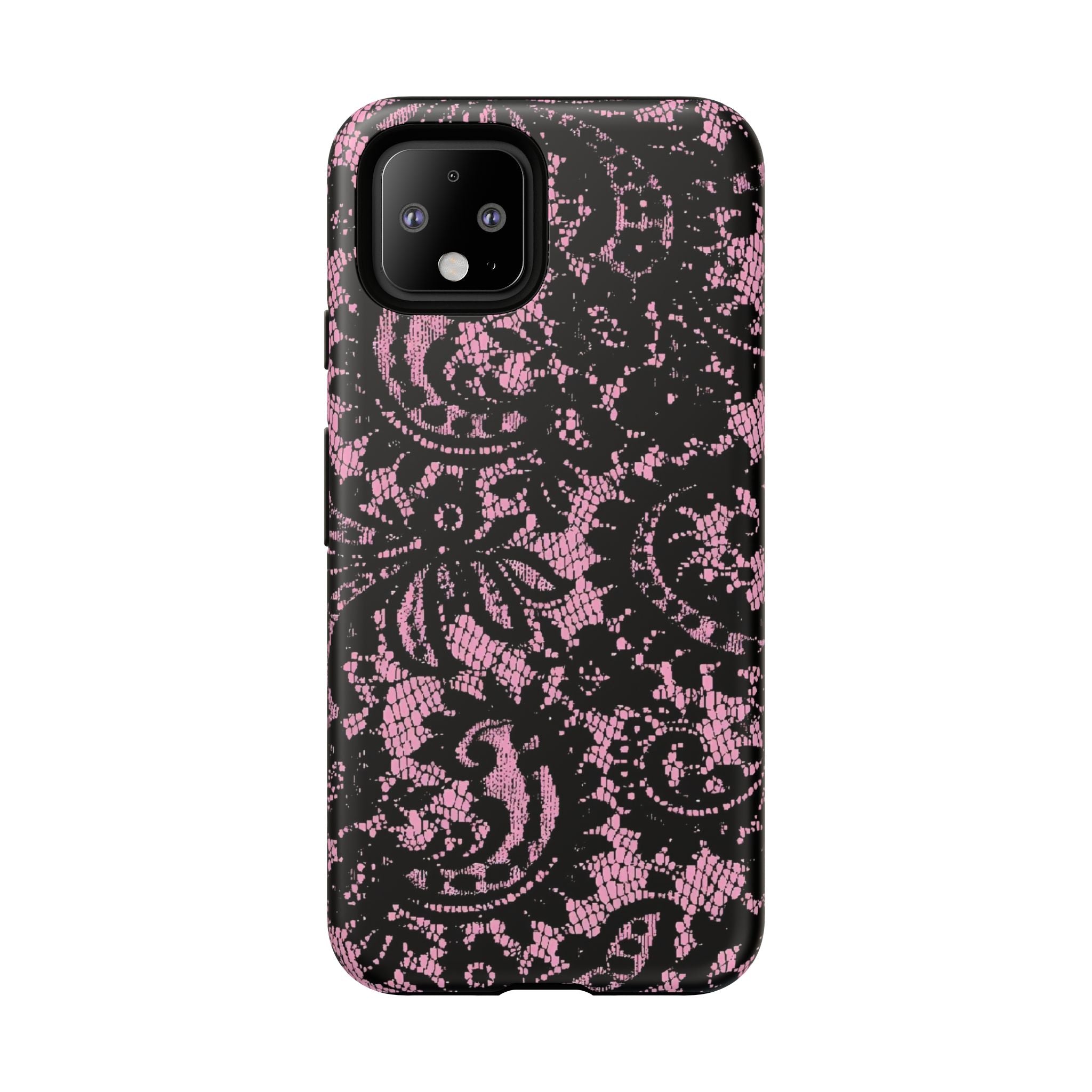 Pink Lace Pattern Tough Phone Case