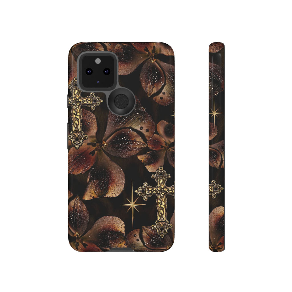 Floral Cross Pattern Tough Case