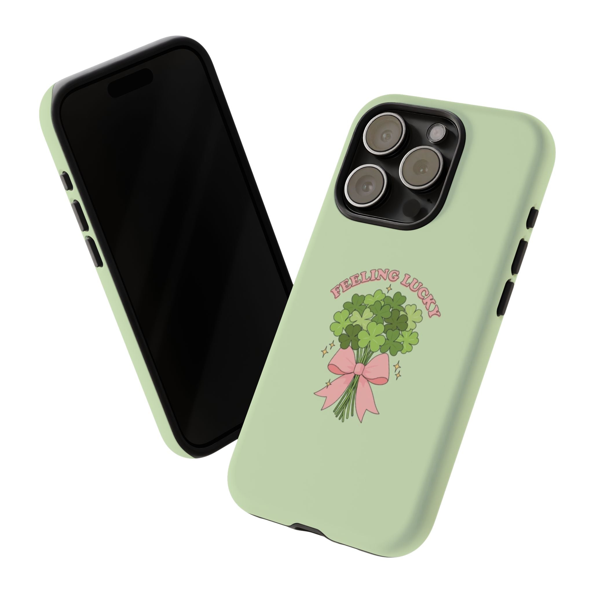 ‘Feeling Lucky' Clover Bouquet Tough Phone Case