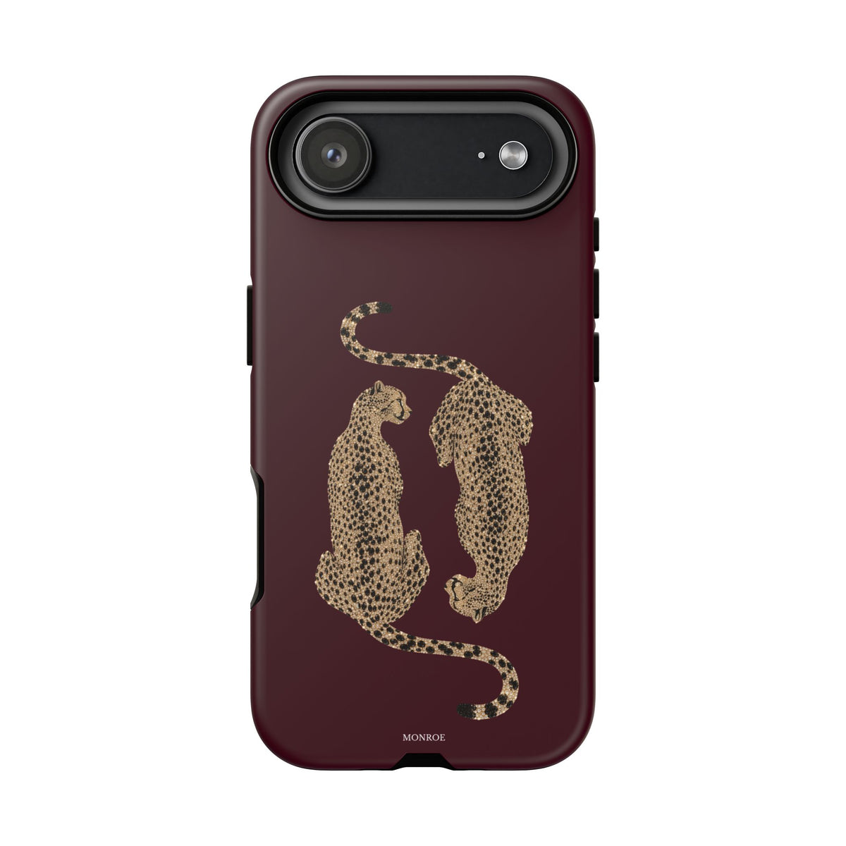 Burgundy Cheetah Tough Case