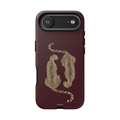 Burgundy Cheetah Tough Case