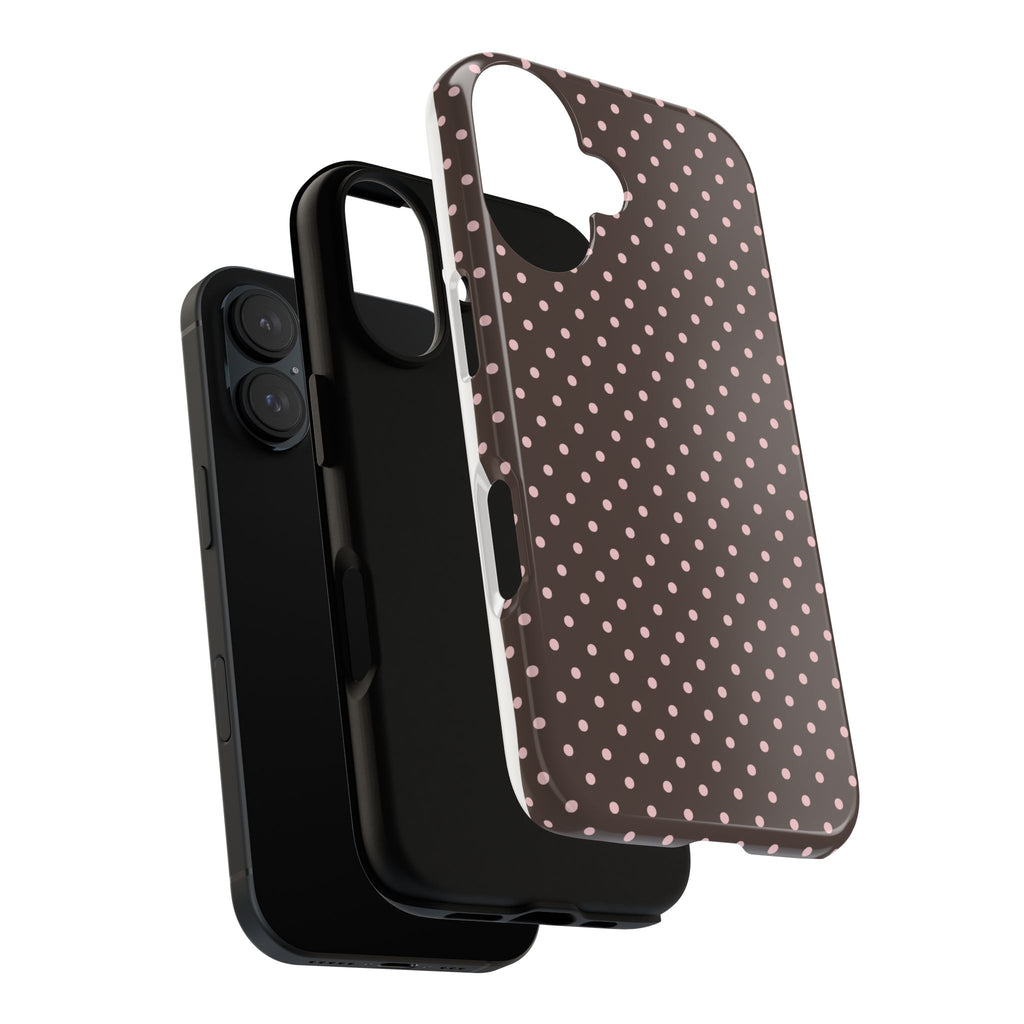 Brown Polka Phone Case