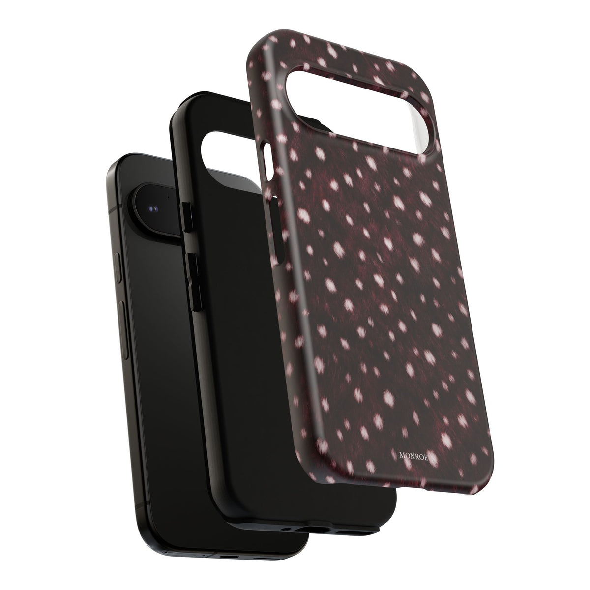 Burgundy Spotted Fur Tough Case